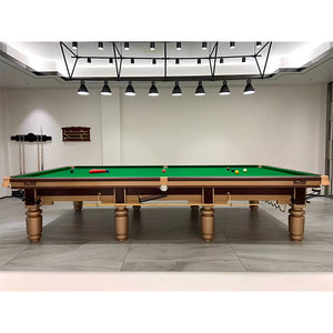 12ft Snooker Golden Leg Billiards Table